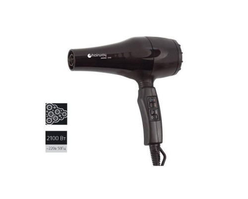 Фен Hairway Verona Ionic черный 1900-2100W