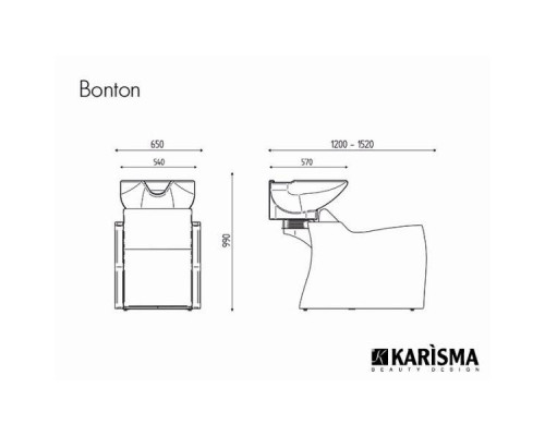 Мойка парикмахерская BONTON JET MASSAGE