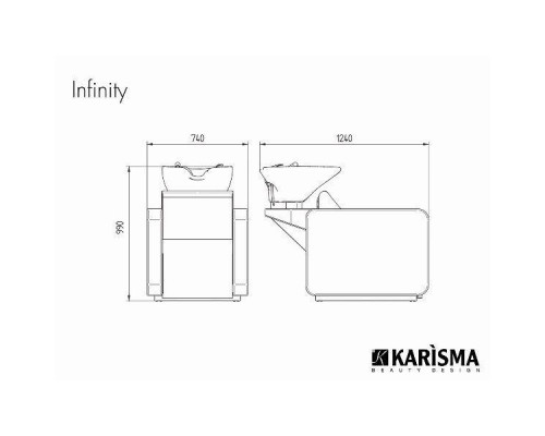 Мойка парикмахерская INFINITY MODULO RELAX