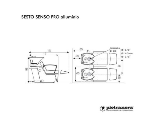 Мойка парикмахерская SESTO SENSO PRO aluminium