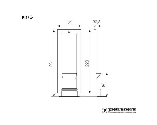 Зеркало парикмахерское KING TECNO