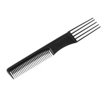 Расчёска FORK COMB черная с вилообразной ручкой