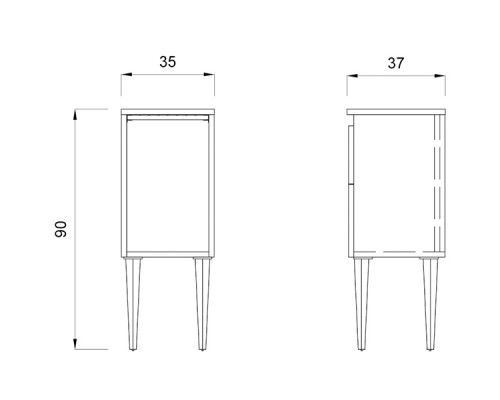 Тумба STYLING CABINET 90