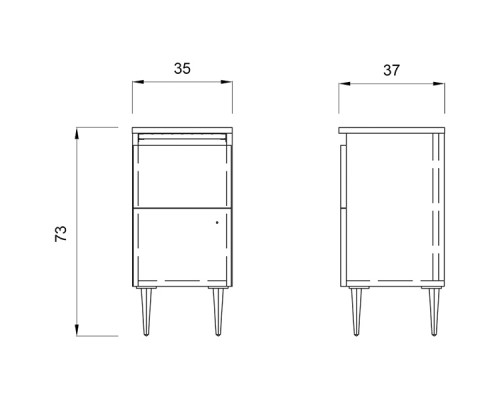 Тумба STYLING CABINET 73